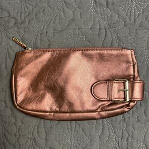 Vintage Avon Clutch Purse Rose Gold Metallic Great  Formal/Dress Pre-Owned Cute